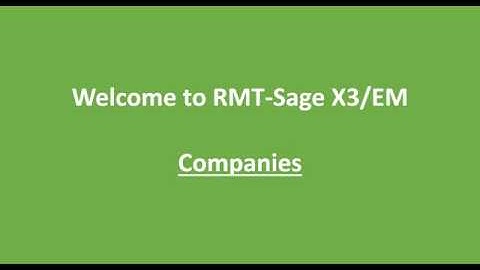 17.RMT-Sage X3/EM Companies