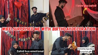 Wife Surprised me With birthday Celebration😍| Zahid ke liye emotional moment | AALTU FALTU |