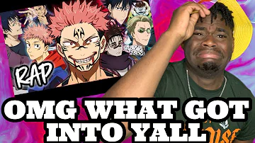 JUJUTSU KAISEN SHIBUYA RAP CYPHER | @954mari @HamSandwich @DripStick @yayudotcom  | REACTION