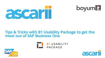 Tips &  Tricks with B1 Usability Package 2022