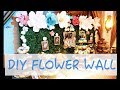 DIY FLOWER WALL WITH GREENERY