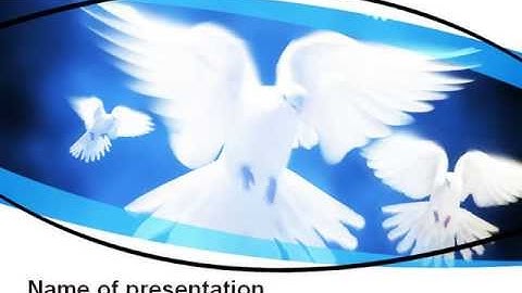 Flying Doves PowerPoint Template by PoweredTemplate.com