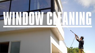 [SUB]【vlog】2階リビングの窓拭き。
