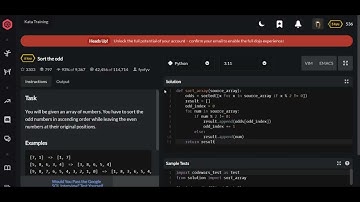 Codewars | Sort the odd | Python 6 kyu