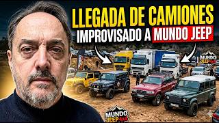 Llegada de camiones improvisado  a mundo jeep