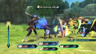 PS3「テイルズ オブ エクシリア」戦闘動画-固有サポート（レイア）-