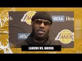 LeBron on Giannis calling him the 'best in the world' and Lakers rebounding from loss to Warriors