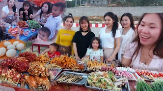 Nrog Peb Cis Nqaij Tom Taj Laj Tshav Puam Noj Ua Ke Os