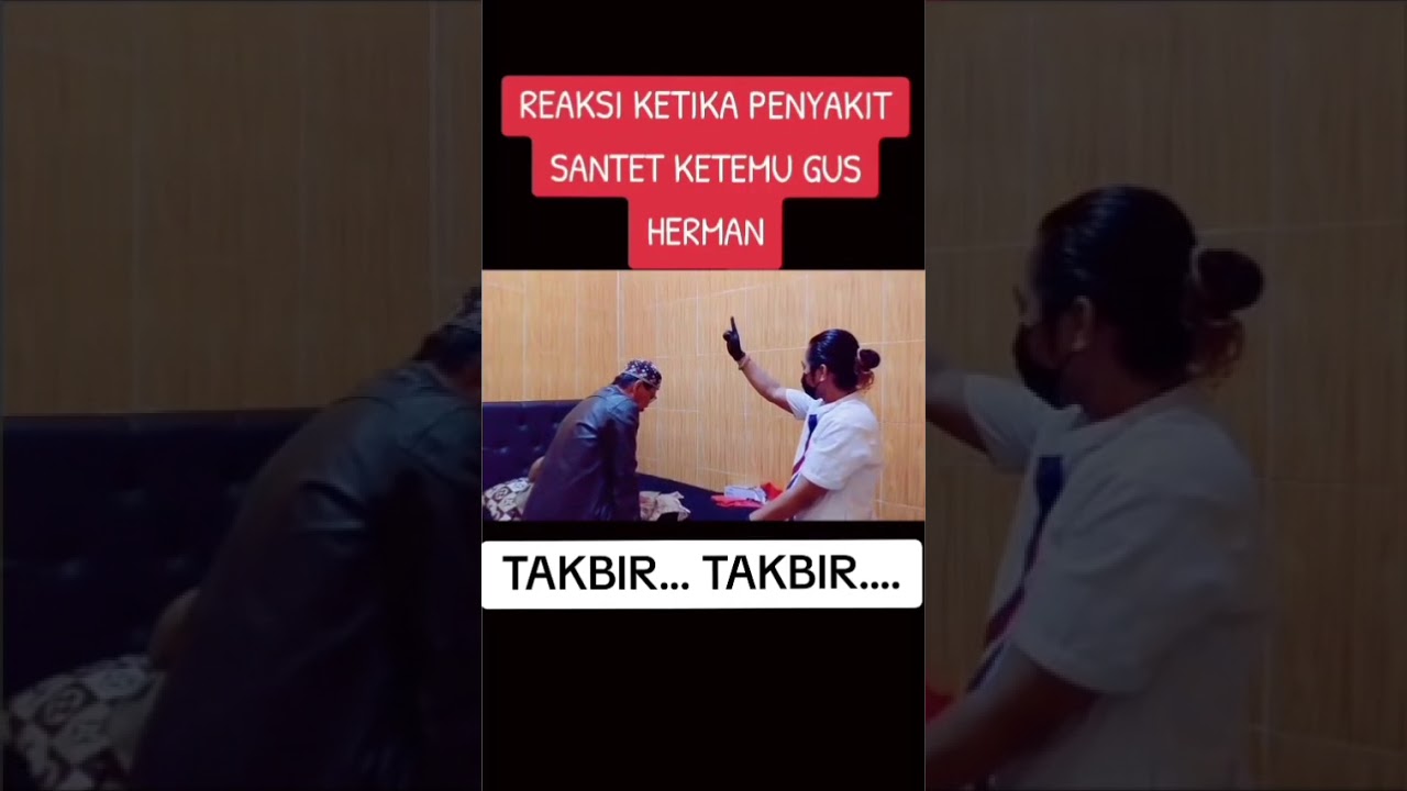 VIRAL!! REAKSI KETIKA PENYAKIT SANTET KETEMU GUS HERMAN #pengobatanalternatif #madura #kyaimacansuci
