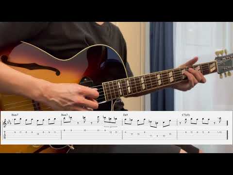【Tabs】Kenny Burrell #1 (Ⅱm7♭5-Ⅴ7♭9 -Ⅰm7)  -  Midnight Blue