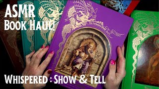 ASMR | Enchanted World Book Haul! Witches, Wizards, Myths, Stories and More - Show & Tell Wealth