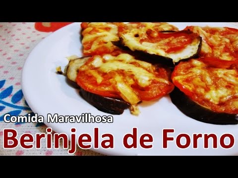 Vídeo: Berinjela Assada Com Queijo