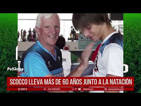 En El Pelotazo, Carlos Scocco, el señor natación