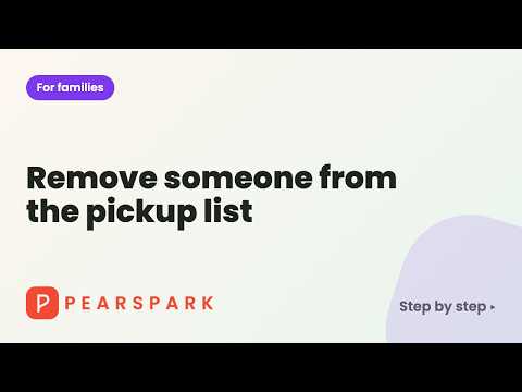 Video thumbnail: Remove someone from the pickup list