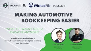 Automotive Bookkeeping Webinar with Wicked File