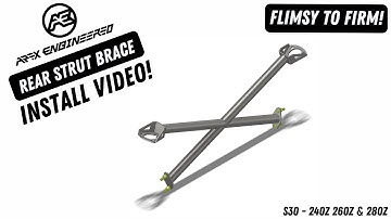 Apex Engineered - S30 240Z 260Z 280Z Rear Strut Brace - INSTALL