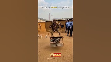 Unreal DIY Grandpa’s Homemade Hoverboard Lifts Off the Ground!😳🔥 #duet #diy #tech #ai