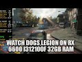Watch Dogs Legion on RX 6600 i3 12100F