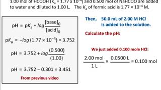 Adding Acids or Bases to Buffers