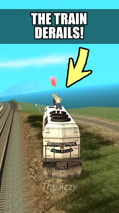 IF YOU DERAIL THE TRAIN IN WRONG SIDE OF THE TRACKS IN GTA SAN ANDREAS 🚅 #gta #gtasanandreas #facts