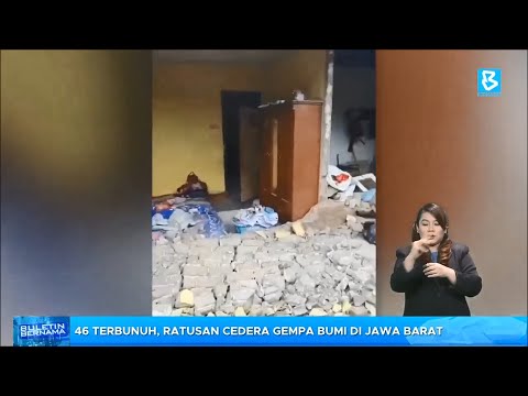 46 terbunuh, ratusan cedera gempa bumi di Jawa Barat