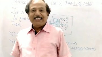 NCERT Class 11 SETS/ PRACTICAL PROBLEM ON UNION AND INTERSECTION OF TWO SETS by S P DWIVEDI