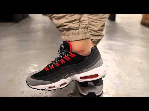 nike air max 95 wolf grey red