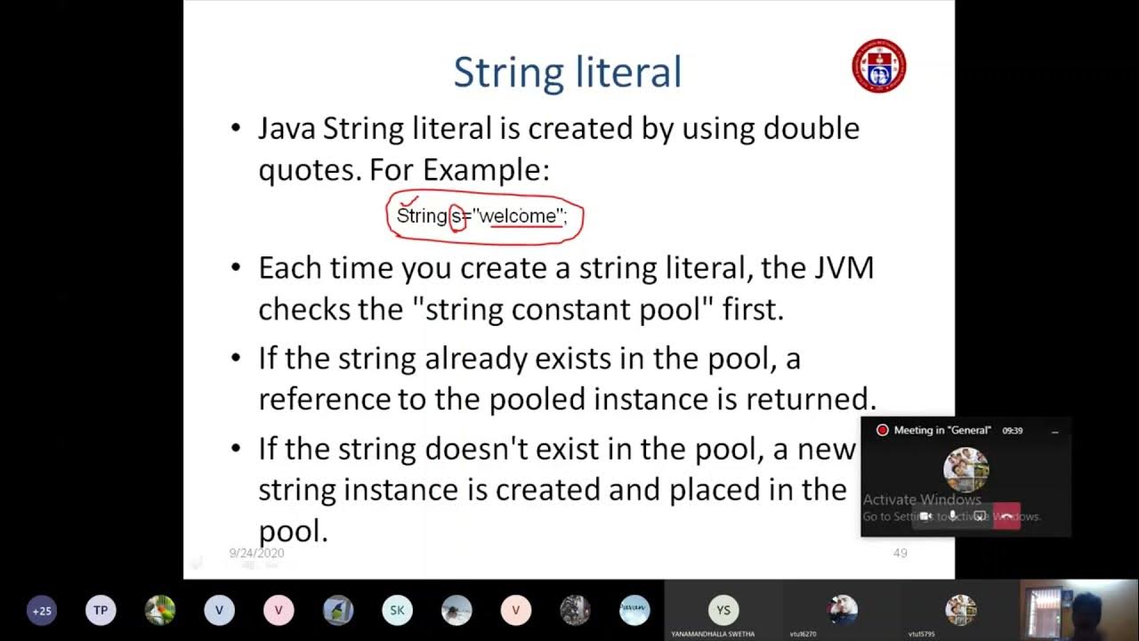 String Handling in Java || How to create a string in Java|| Java String ...