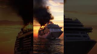 Cruise Ship Catches Fire at Sea - Afternoon Emergency Unfolds