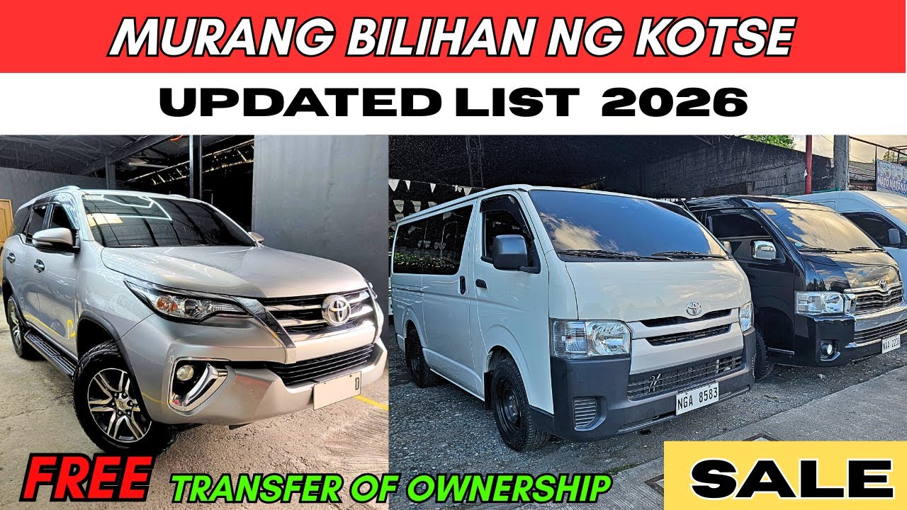 BILIHAN NG MGA PINAKAMURANG HATAK NG BANKO 2026 (PICK-UP, SUV, VAN) CHEAPEST REPO CARS UP TO 50% OFF