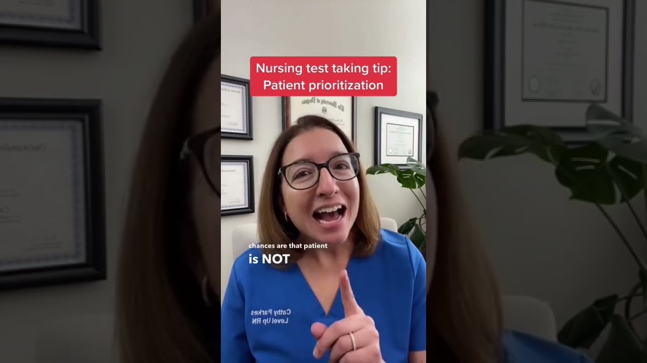 Here S A Little Tip For Prioritizing Patients On Your Nursing School Exams