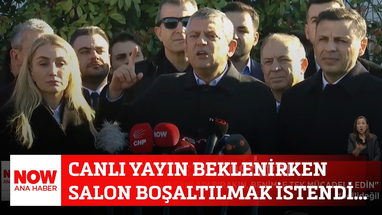 Canlı yayın beklenirken salon boşaltılmak istendi... 9 Mart 2026 Selçuk Tepeli ile NOW Ana Haber