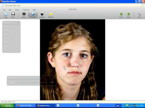 Como eliminar imperfecciones de la cara con Citrify Free Photo Editor