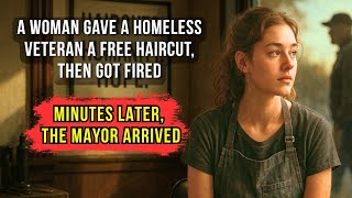A Woman Gave a Homeless Veteran a Free Haircut — Then Got FIRED. Minutes Later, the Mayor Arrived
