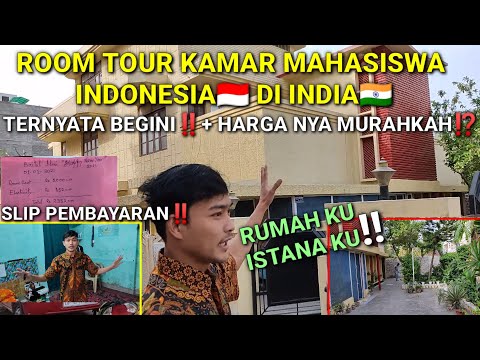 ROOM TOUR KAMAR MAHASISWA TERTAMPAN INDIA❗TERNYATA BEGINI KAMAR SEWA MAHASISWA INDO🇮🇩 DI INDIA+HARGA