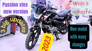 All new passion xtec 3 new changes,?. new bike launched finally,