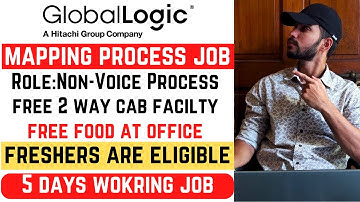 Global Logic Mapping Process Job For Freshers 2024