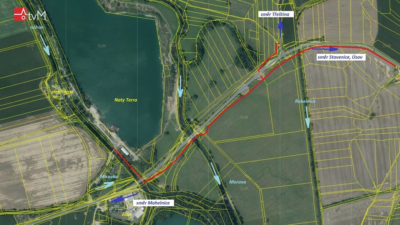 Otázky a odpovědi /PLÁNOVANÁ CYKLOSTEZKA  STAVENICE, TŘEŠTINA/