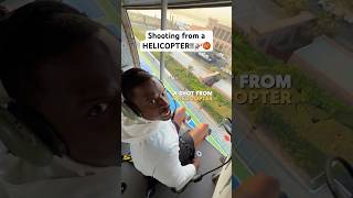 Shooting from a Helicopter!!🚁 I understand it now!🏀 #redbull #nba #LethalShooter #basketball