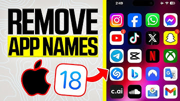 How to Remove App Names From iPhone Home Screen with iOS 18