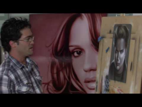 Dennis Zaragoza airbrushing