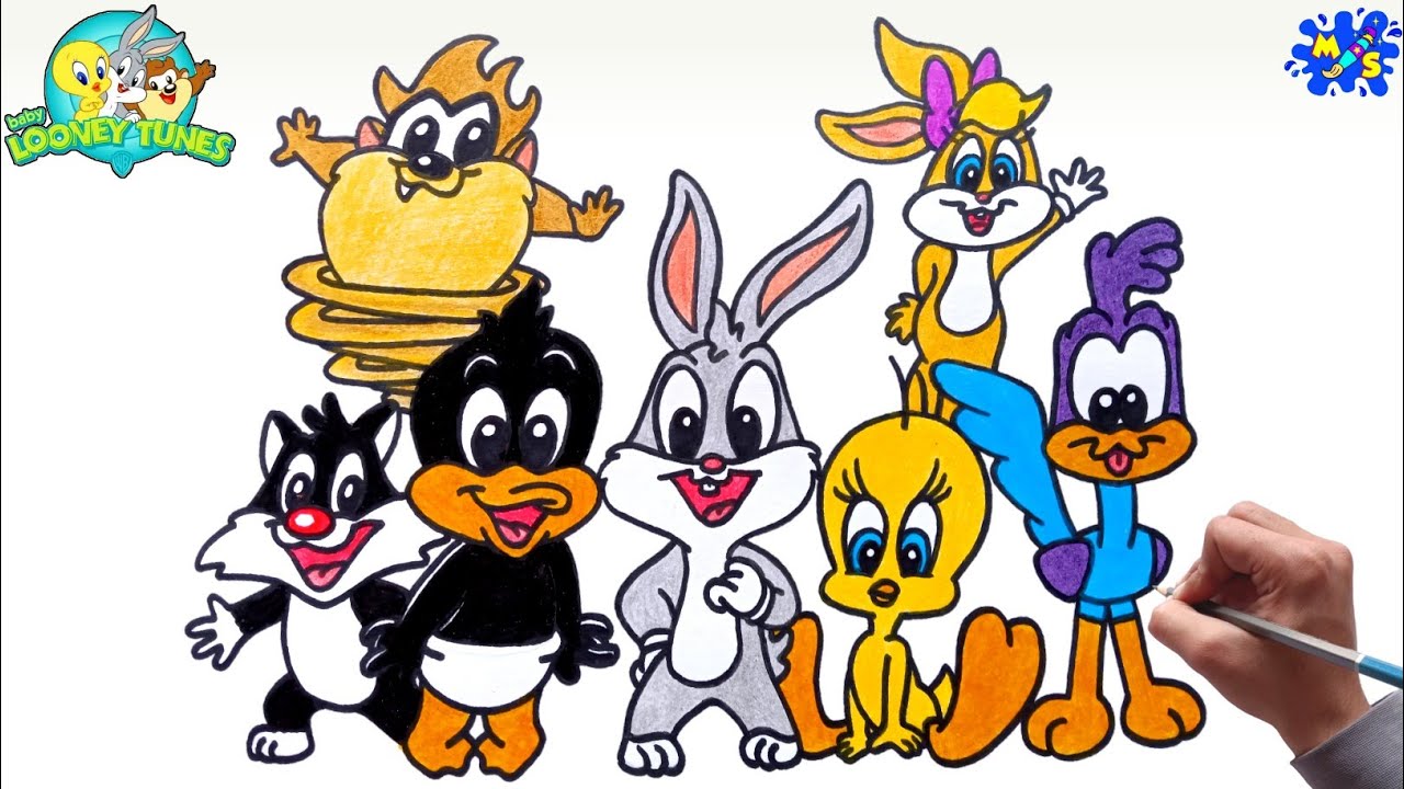 How to draw Baby Looney Tunes all Characters - YouTube