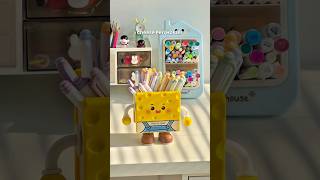 Cutest Mini Cheese Pen Holder ⭐️✨🎀 #pinteresty #unboxing #desksetup #deskdecor #cheese