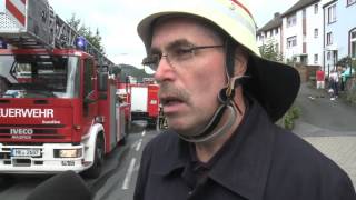 Werdohl Fassadenbrand An Der Neustadtstraße