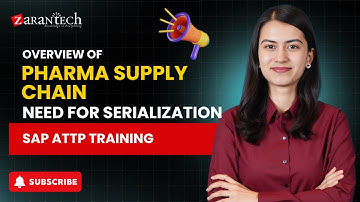 Overview of Pharma Supply Chain, Need for Serialization | SAP ATTP Training | ZaranTech