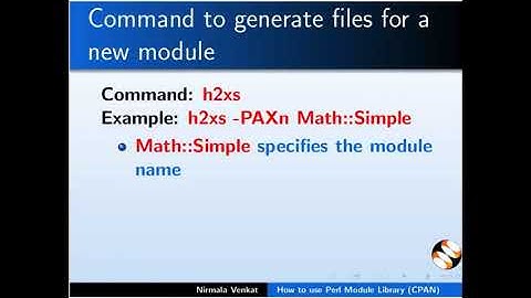 Perl Module Library (CPAN) - Malayalam
