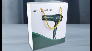 Wholesale Custom Rigid Cardboard E-Flute Corrugated Paper Box Hair-Dryer Packaging Box With Handle