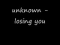 unknown - losing you