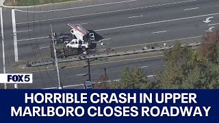 Multi-vehicle crash in Upper Marlboro closes portion of Crain Highway