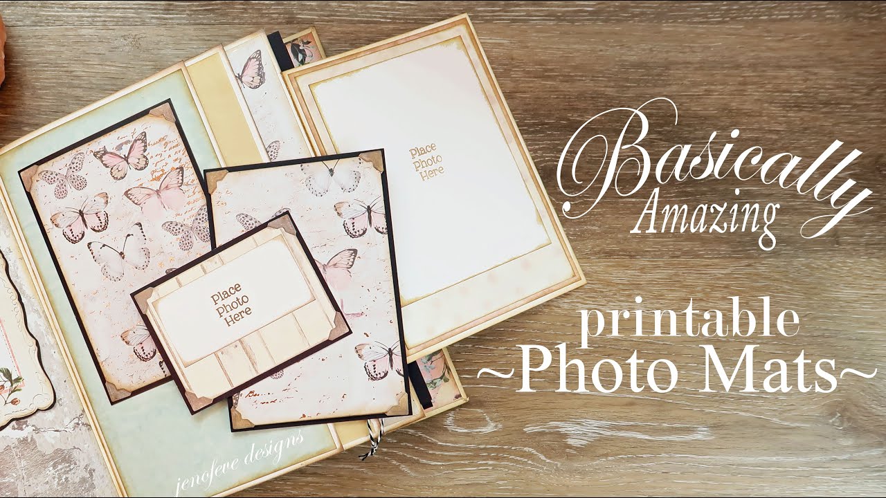 Basically Amazing~Photo Mats~Printable - YouTube
